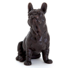 Cast Bronze Sculpture of a Sitting French Bull Dog (new)