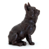 Sitting French Bull Dog Cast Bronze Sculpture