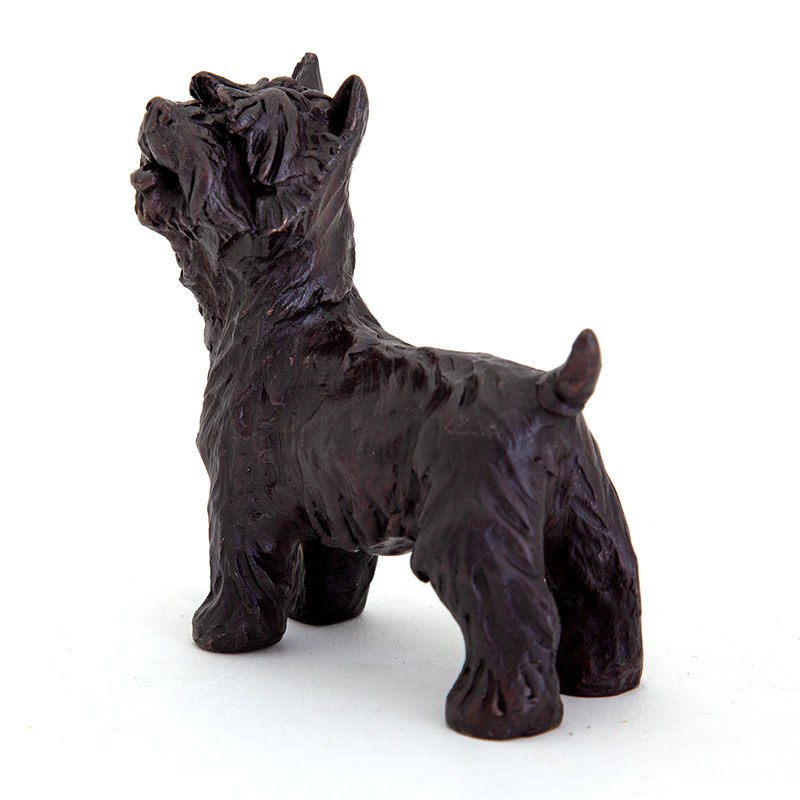 Standing Scottish Terrier Cast Bronze Sculpture (new)