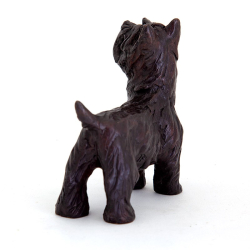 Standing Scottish Terrier Dog Cast Bronze Sculpture