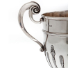 Antique Silver Trophy Cup or Wine Cooler with Two Scroll Handles