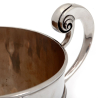 Antique Silver Trophy Cup or Wine Cooler with Two Scroll Handles