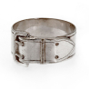 Six Silver Plated Numbered Napkin Rings Cast in the Shape of Buckles
