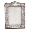 Art Nouveau Style Silver Photo or Picture Frame with Stylised Flower Reliefs