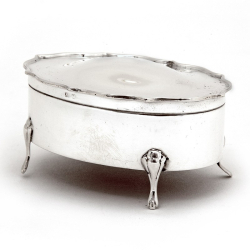 Plain Silver Jewellery Box...