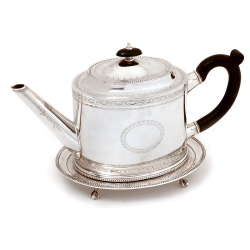 Silver Georgian Style Seven Piece Tea and Coffee Set