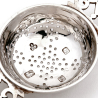 Quality Silver Tea Strainer with Applied Bracket Handles