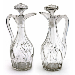 Pair of Victorian Cut Glass...
