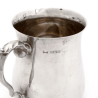 Vintage Plain Baluster Shaped Silver Half Pint Christening Mug