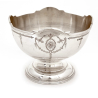 Silver Rose Bowl Beautifully Engraved with Garlands and Floral Decoration