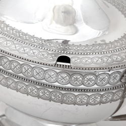 Impressive Large Late Victorian Boat Shaped Silver Plated Tureen