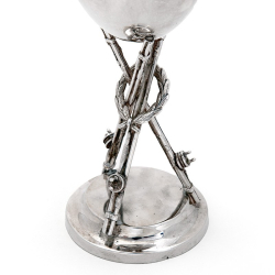 Victorian Silver Plated Fishing Trophy in a Goblet Shape