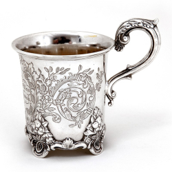 Antique Calcutta Hamilton & Co Silver Christening Mug (c.1820)