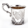 Antique Calcutta Hamilton & Co Silver Christening Mug