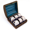 Boxed Set of Six Late Victorian English Silver Plated Napkin Rings