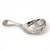Georgian Silver Tea Caddy Spoon with a Scalloped Shaped Bowl