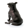Fine Bronze Sitting Staffordshire Bull Terrier Statue