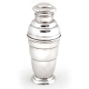 Art Deco Style Silver Plated Cocktail Shaker with Integral Ice Strainer