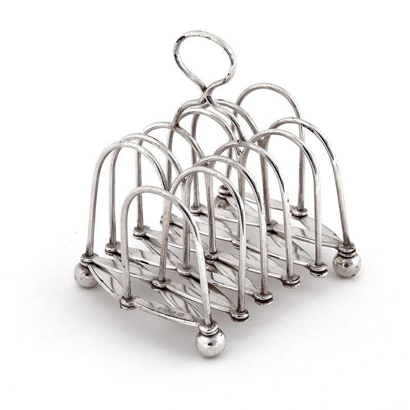Toast Rack Expandable Unusual Antique Georgian Electroplate Expanding Toast Rack (c.1815)