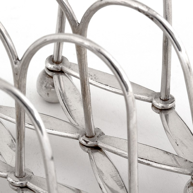 Toast Rack Expandable Unusual Antique Georgian Electroplate Expanding Toast Rack (c.1815)