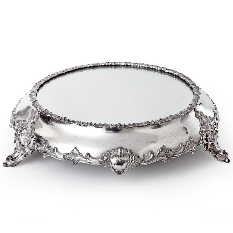 Silver Embossed Wedding Cake Stand | The China Cabinet
