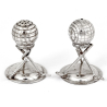 Antique Silver Plated Golf Theme Salt and Pepper Condiments