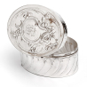 Oval WMF Silver Plated Box with a Hinged Lid