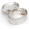 Oval WMF Silver Plated Box with a Hinged Lid