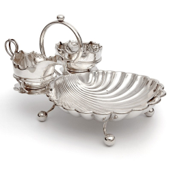 Silver Plated Scallop Shell...