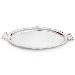Vintage Garrard & Co Oval Silver Plated Serving Tray