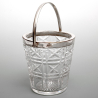 Mappin & Webb Silver Plate and Cut Glass Ice Pail