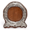 Art Nouveau Silver Photo Frame with Repousse Stylised Floral Decoration