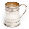 Victorian Thomas Bradbury Silver Plated Christening Mug