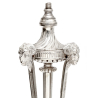 Antique Morlot Silver Plated Table Lamp with Rams Head Motifs