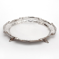 Art Nouveau Style Mappin & Webb 8" Silver Plated Salver