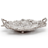 Victorian Silver Plated Fruit Dish with Grape and Vine Border
