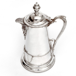 Antique Silver Plated Ice Cooler Lemonade Jug by John Round & Son