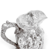 Victorian Electrotype Silver Plated Wine Jug Embossed with Cherubs at a Grape Harvest