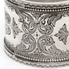 Pair of Boxed Antique Victorian Silver Napkin Rings