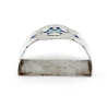 Jacobs & Son Demi-Lune Silver and Enamel Napkin Ring