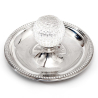 Vintage Golf Ash Tray in Silver Plate with a Central Glass Golf Ball