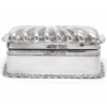 Victorian Silver Jewellery or Trinket Box with a Fluted Domed Hinged Lid