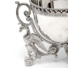 Victorian Silver Plated Sugar and Cream Stand with a Sugar Sifter and Cream Ladle