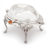 James Dixon & Son Silver Plated Oval Revolving Butter Dish