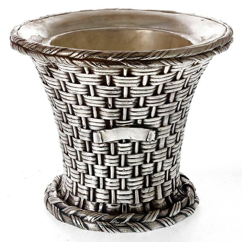Decorative Elkington Style Cast Silver Plated Ice Bucket