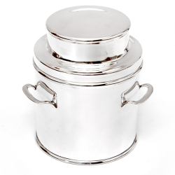 Large Silver Plated Churn...