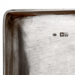 Completely Plain Edwardian William Comyns Cedar Lined Silver Cigar Box