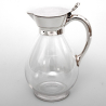 Victorian Martin Hall & Co Silver Plated and Glass Claret Jug