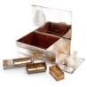 Cedar Lined Silver Plated Cigar Box with Removable Match Holder, Ash Tray and Cigar Cutter