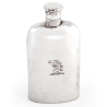 Early Victorian 5 fl oz Silver Hip Flask with a Plain Body
